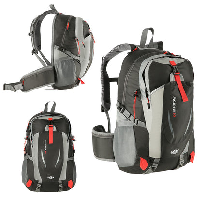Black Backpack, 25L Capacity, Lightweight Design