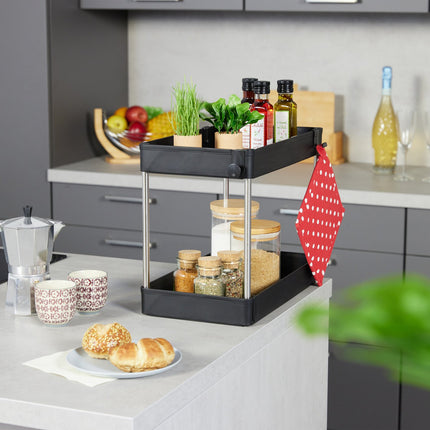 Black Base Unit Shelves, Set of 2 – Kitchen Organisers