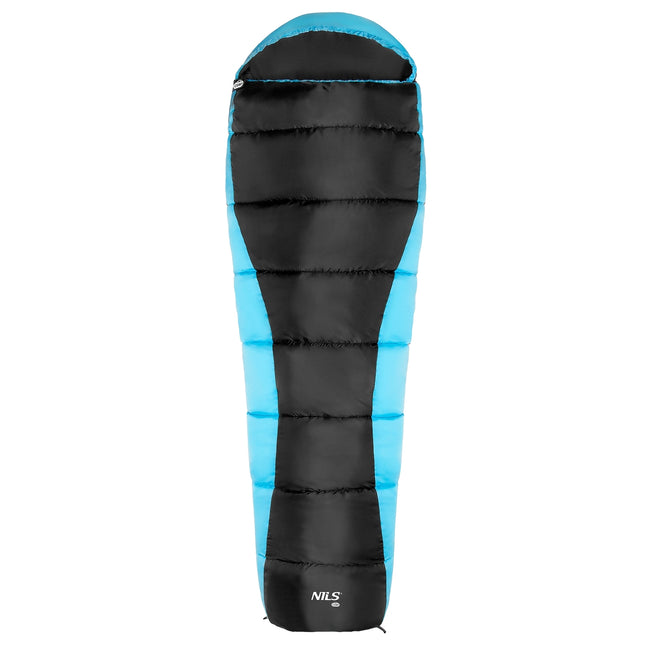 Black-Blue Sleeping Bag, Lightweight, Compact