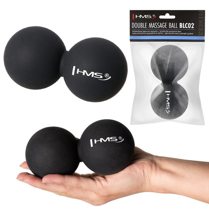 Black Double Massage Ball – Relieve Muscle Tension