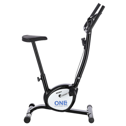 Black Exercise Bike, Adjustable Resistance, Indoor Use