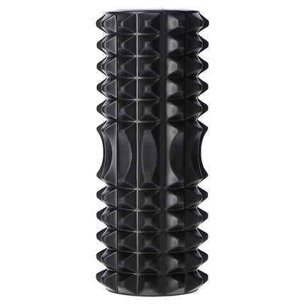 Black Foam Roller, High-Density, 140 cm