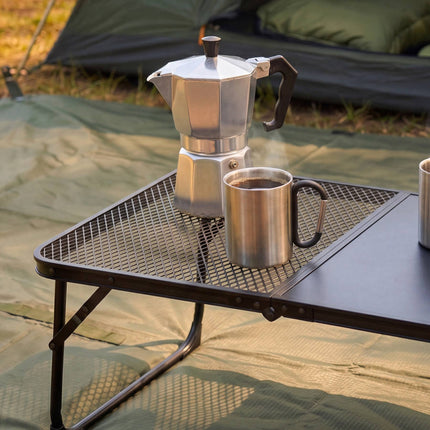 Black Folding Camping Table – Lightweight, Compact, 60x40 cm
