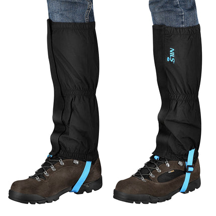 Black Gaiters, Waterproof, Adjustable Size