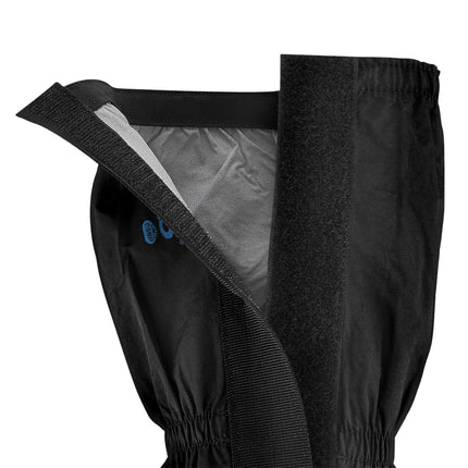 Black Gaiters, Waterproof, Adjustable Size