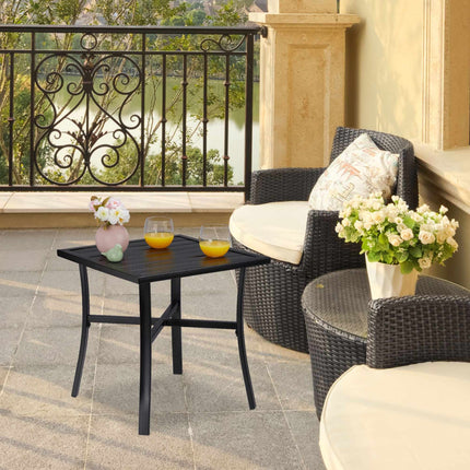 Black Garden Table
