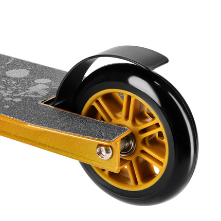 Black-Gold Stunt Scooter, Durable Design