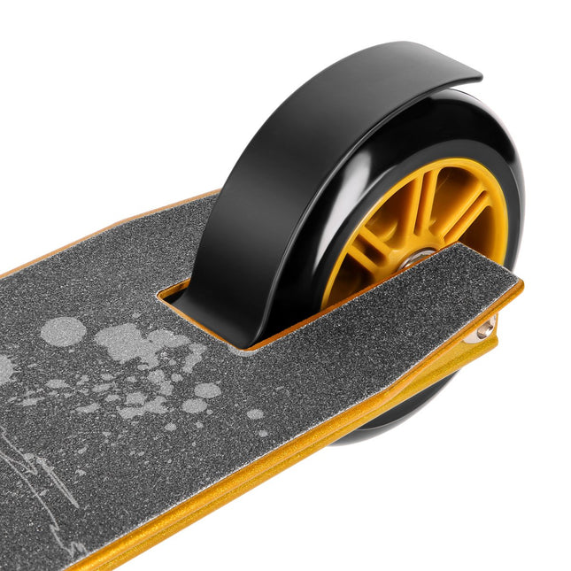 Black-Gold Stunt Scooter, Durable Design
