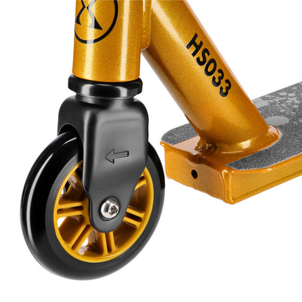 Black-Gold Stunt Scooter, Durable Design
