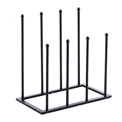 Black Iron Boot Rack for 4 Pairs, 45x41x25 cm