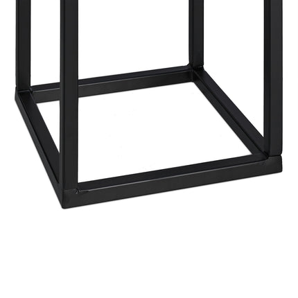 Black Iron Firewood Rack – Compact Log Holder