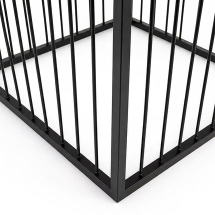Black Iron Plant Stand, 61 cm – Modern Lattice Design