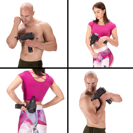 Black Massage Gun – Deep Tissue, Portable, Quiet