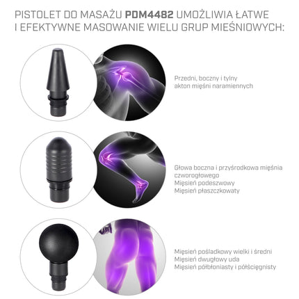 Black Massage Gun – Deep Tissue, Portable, Quiet