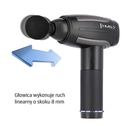 Black Massage Gun, Handheld Deep Tissue Massager