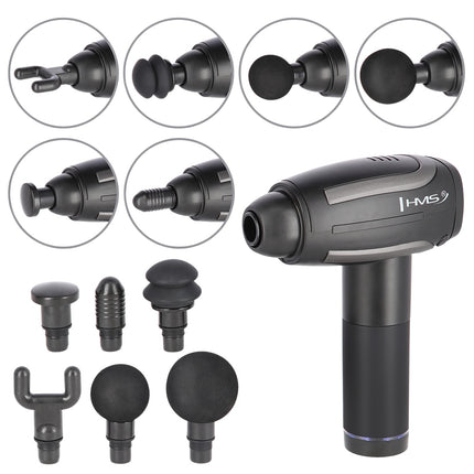 Black Massage Gun, Handheld Deep Tissue Massager