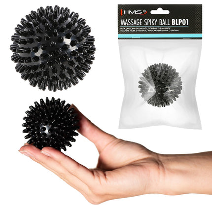 Black Massage Spiky Ball – Pain Relief, 6cm