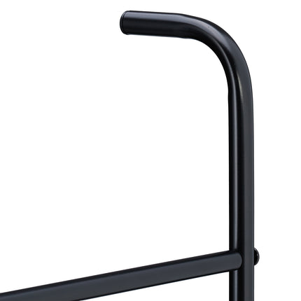 Black Metal Towel Ladder Rack, 6 Rungs