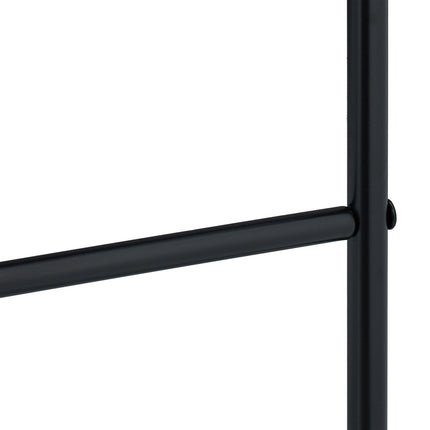 Black Metal Towel Ladder Rack with 4 Rungs