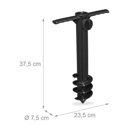 Black Parasol Screw-in Holder