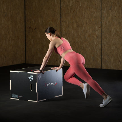 Black Plyometric Box for Chest Exercises