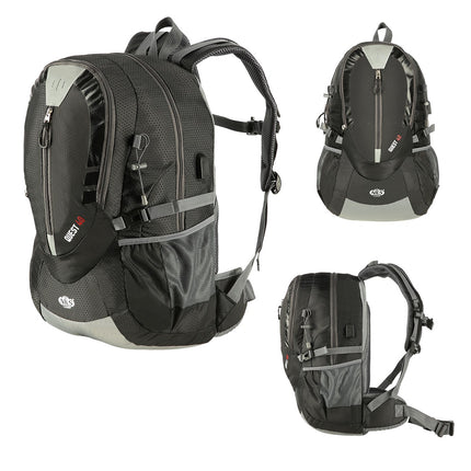Black Quest Backpack, Durable and Spacious, Nils Camp