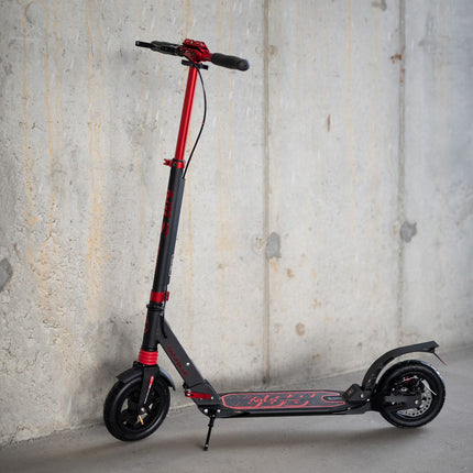 Black-Red Kick Scooter, Adjustable Height