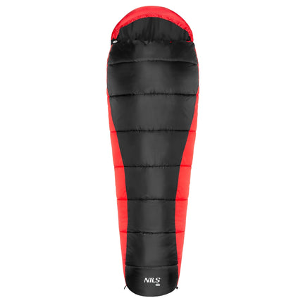 Black-Red Sleeping Bag, Lightweight, Compact