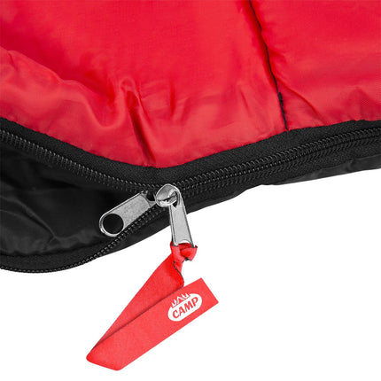 Black-Red Sleeping Bag, Lightweight, Compact
