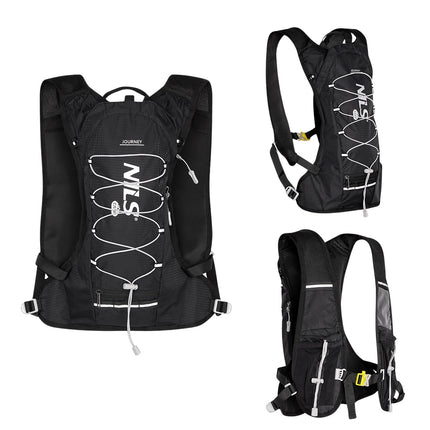 Black Running Backpack, Lightweight, Adjustable Straps
