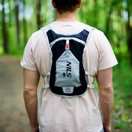 Black Running Backpack, Lightweight, Adjustable Straps