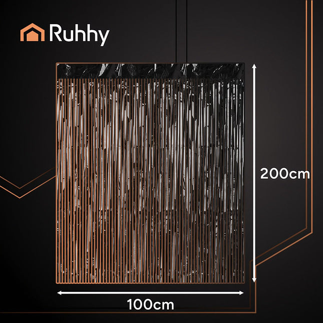 Black Self-Adhesive Party Curtain, 100x200cm