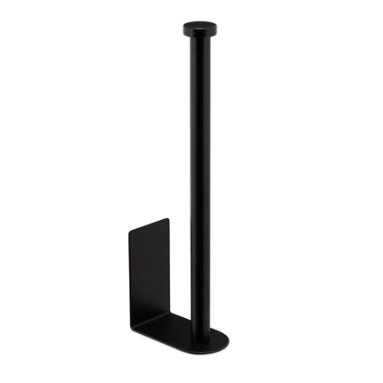 Black Self-Adhesive Toilet Roll Holder – 2 Roll Capacity