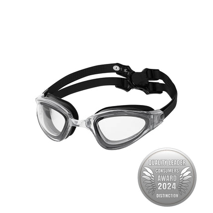 Black Swimming Goggles, Anti-Fog, UV Protection