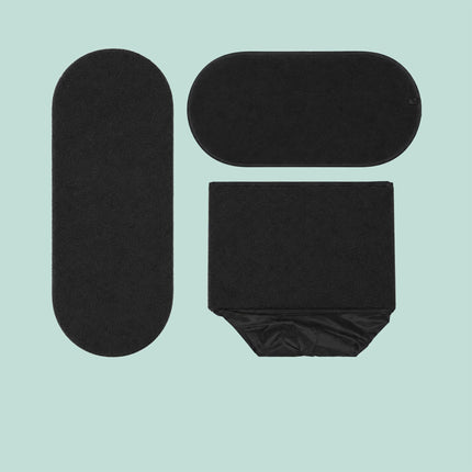 Black Teddy Fabric Storage Bench – 38 x 76 x 38 cm