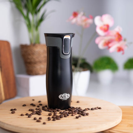 Black Thermal Cup, 300ml, Double-Walled