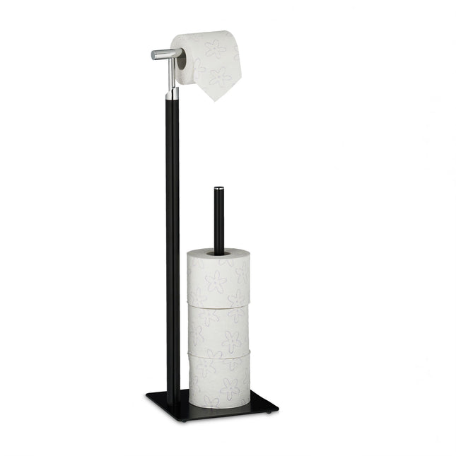 Zwarte toiletrolhouder
