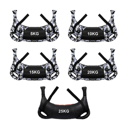 Black Training Bag, 25 kg, Weightlifting Equipment