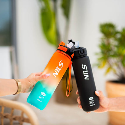 Black Tritan Water Bottle – Durable, BPA-Free, 750ml