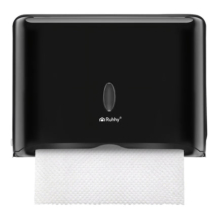 Black Wall-Mounted Paper Towel Dispenser, ABS, 27x20.5x10 cm