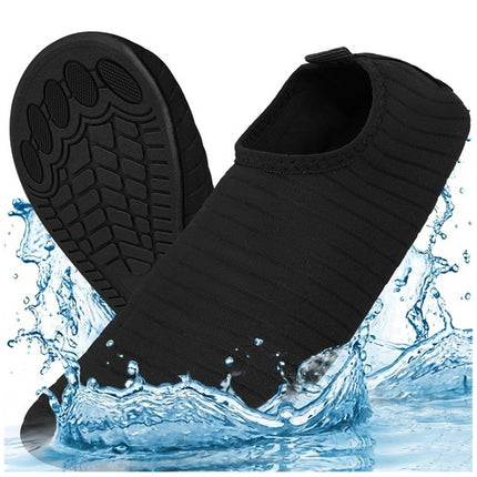 Black Water Shoes, Size 38, Non-Slip, Quick-Drying
