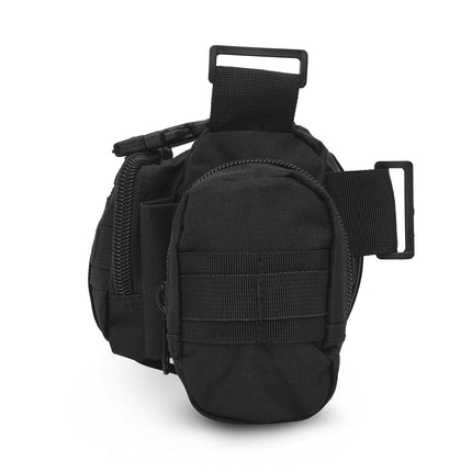 Black XL Hip Bag – Large Capacity, Durable Material