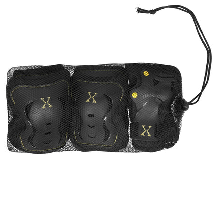 Black-Yellow H320 Size L Protective Gear Set