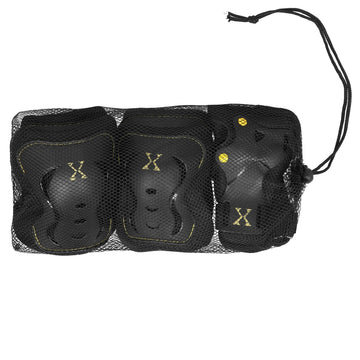 Black-Yellow H320 Size L Protective Gear Set