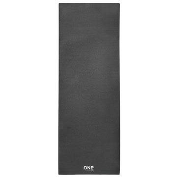 Black Yoga Mat, Non-Slip, 6mm Thickness