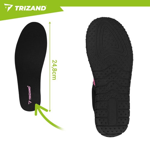 Black and Pink Non-Slip Water Shoes, Size 37