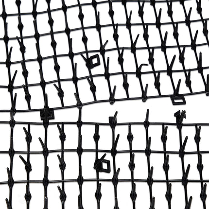 Black barbed wire