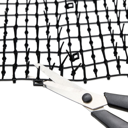 Black barbed wire