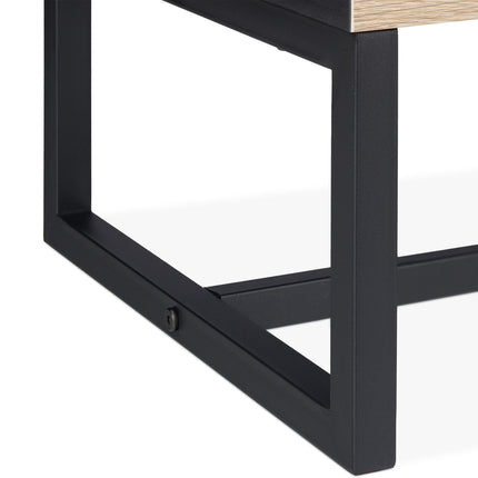 Black bedside table