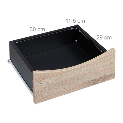 Black bedside table